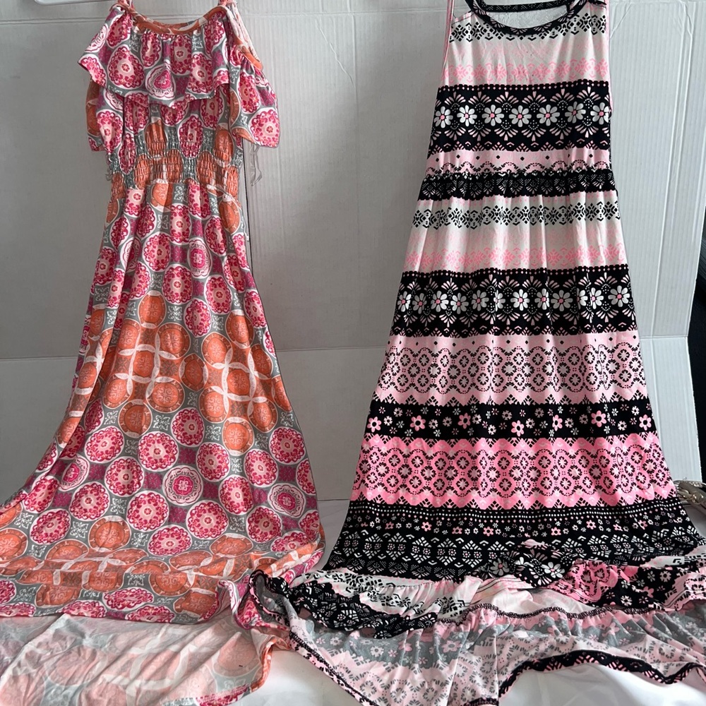 One Step Ahead Pink and Gray Dress
